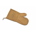 Suede Mitt, Laser Engraved, Washable (Camel)